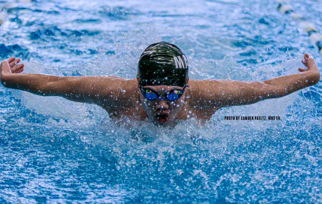 boy swimming